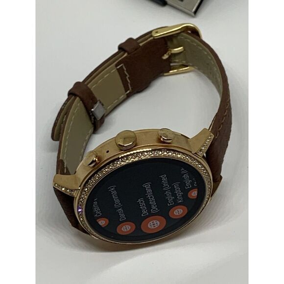 Fossil Gen 4 Authentic Digital Dial Smart Watch Custom Band FTW6015 QT454 - Picture 8 of 12